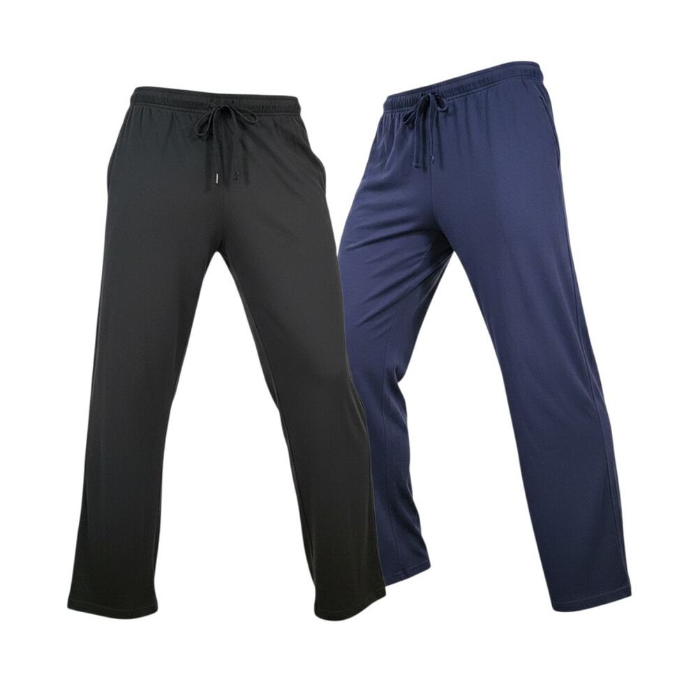 Goodfellow & Co Lounge Pants Mens M 2 Pack Sleepwear Pajama Pants Black Blue